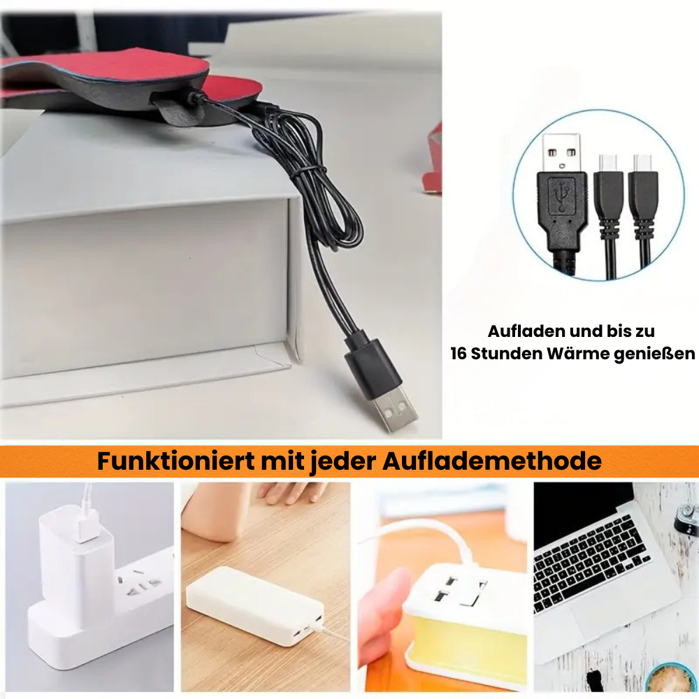 NaredosSoles™ - Beheizbare Einlegesohlen ohne Kabel (individuell anpassbar)