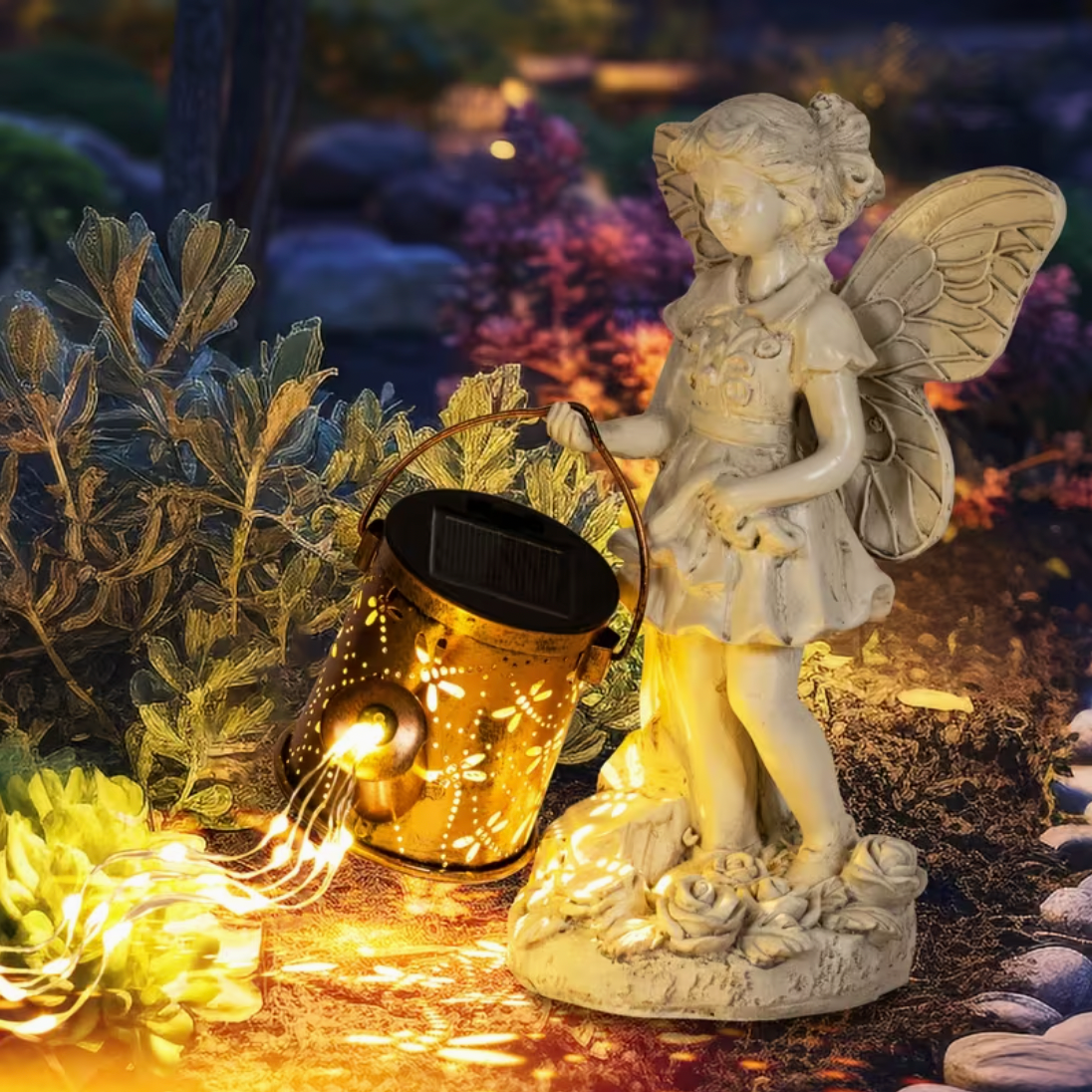 Handgemachte Magische Solargießkanne - Feenedition