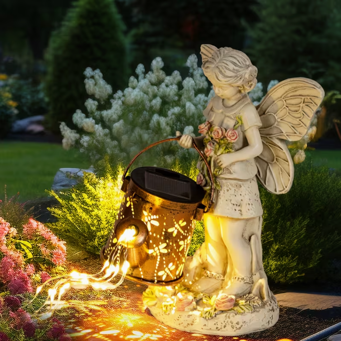 Handgemachte Magische Solargießkanne - Feenedition