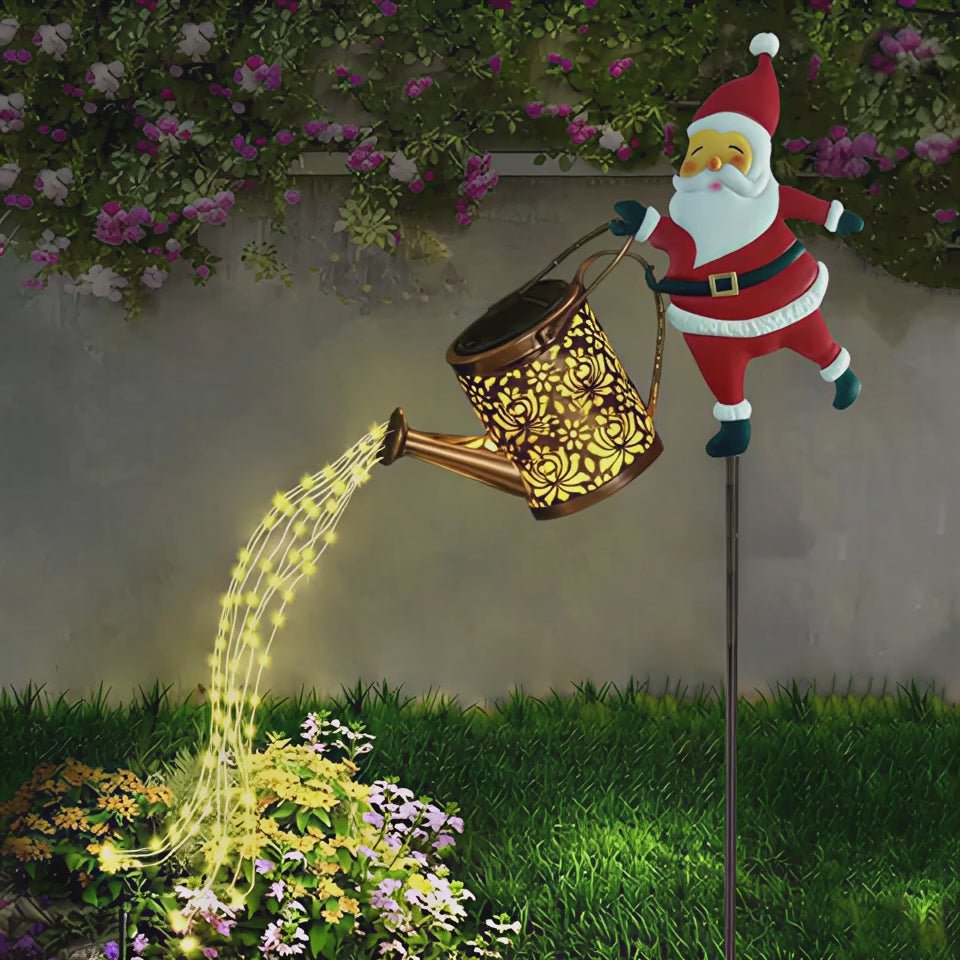 Handgemachte Magische Solargießkanne - Weihnachtsedition