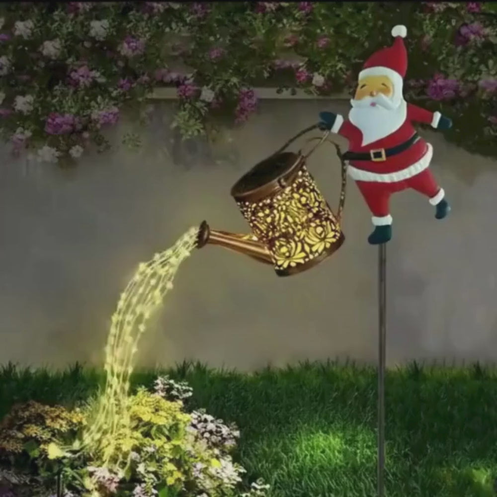 Handgemachte Magische Solargießkanne - Weihnachtsedition